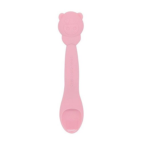 Colher de Silicone Infantil Porquinha - Marcus & Marcus