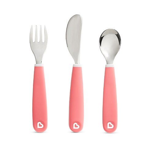 Kit de Talheres Infantil Splash Rosa - Munchkin