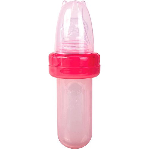 Kit Porta Frutinha com Colher Dosadora Rosa - Buba