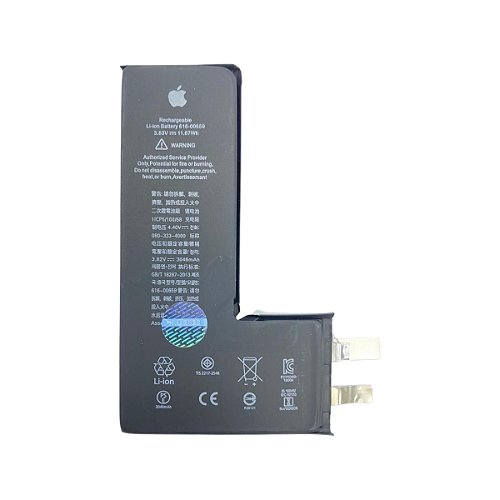 Batería 616-00471 genérica sin flex para iPhone XR, A2105 - 2942 mAh / 3.82  V / 11.24 Wh / Li-ion