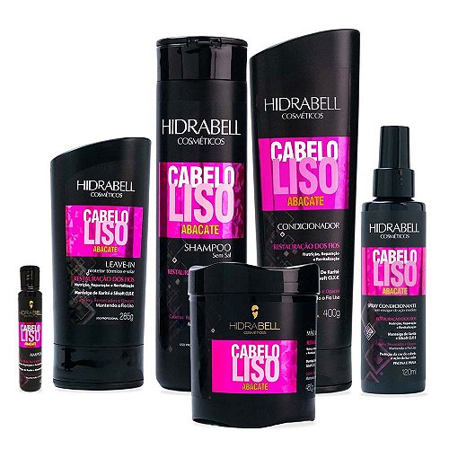 Combo Cabelo Liso Abacate Hidrabell - Hidrabell Cosméticos