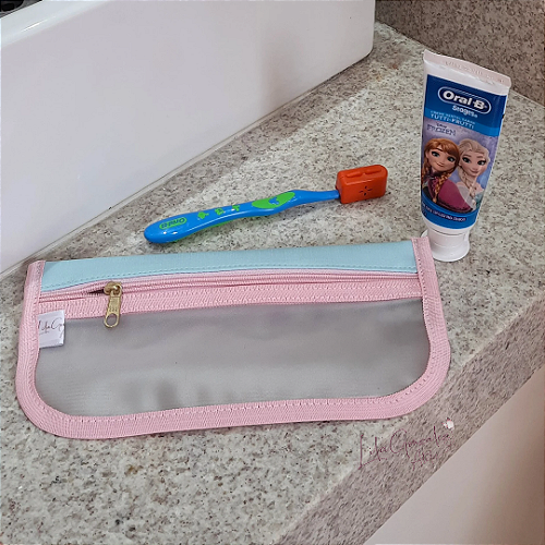 Necessaire higiene - Porta escova de dente- preto - lilagonzalez_atelie