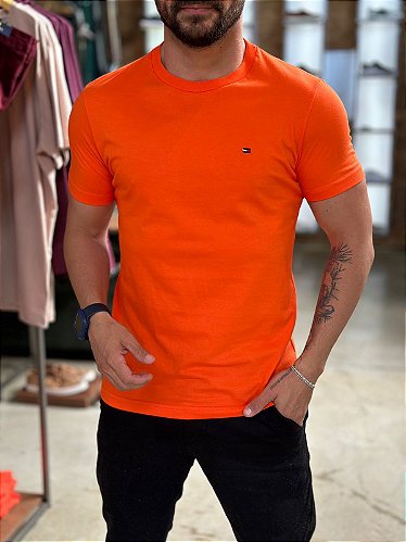 Camiseta Tommy Hilfiger Vermelho Basica - New Man Store