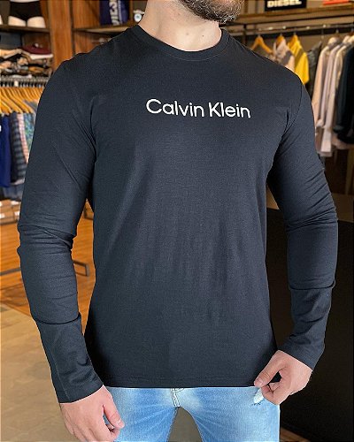 Camisa Calvin Klein Alfaiataria Básica Slim Fit Manga Longa Branco - Estilo  Hunter