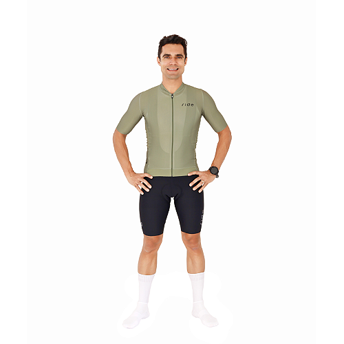 Jersey Performance Manga Longa Off-White - Masculino - Ride Cycling