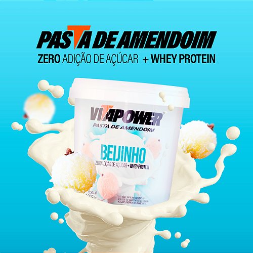 Pasta de Amendoim Shot Protein (1,005kg) - Vitapower - Vita Power