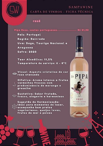 Vinho Rosé Ciao Bella 750ml