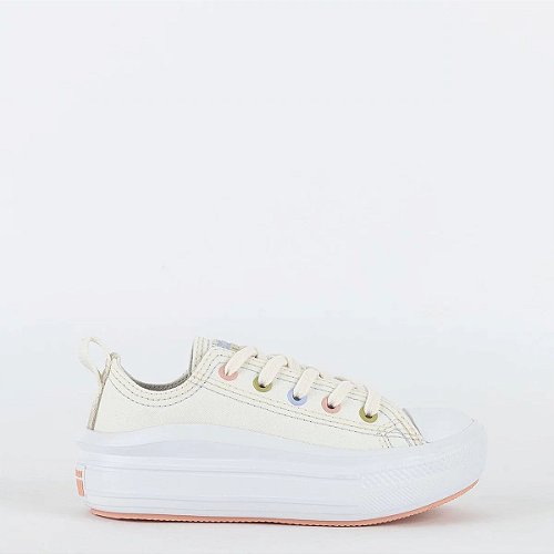 Tênis Chuck Taylor All Star Move Bege Claro Ouro Branco CT16160001