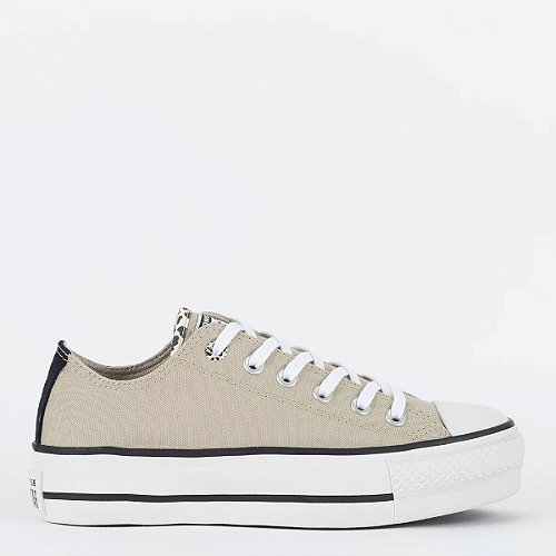 Tênis Converse Chuck Taylor All Star Plataform Lift Hi Bege