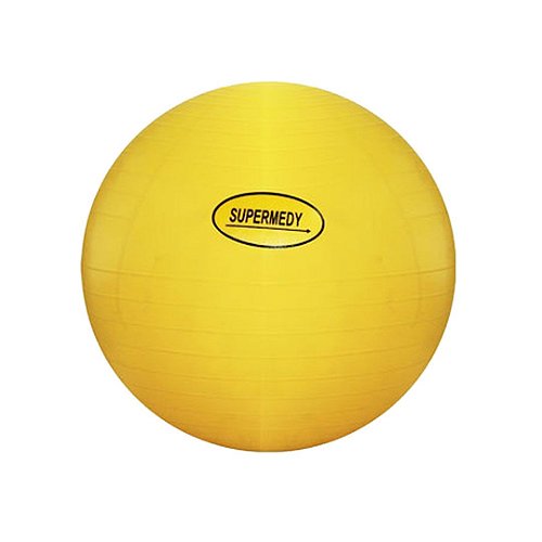 Bola de fitness 45 cm amarela  Feito de material anti-arrombamento