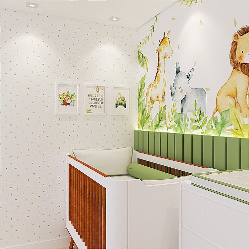 Papel de Parede Infantil Xadrez Verde - Provence Home & Baby - Móveis,  decoração, enxoval e utilidades.