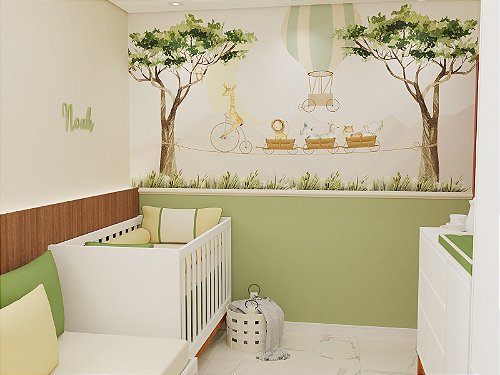 Papel de Parede Infantil Xadrez Verde - Provence Home & Baby - Móveis,  decoração, enxoval e utilidades.