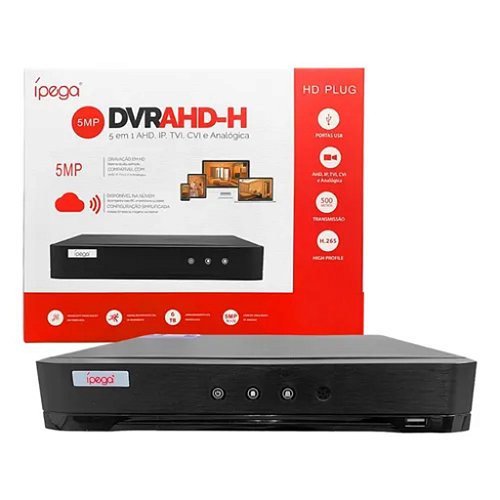 GRAVADOR DIGITAL DE VIDEO SENDO DVR 4 CANAIS 5MN H.265 REF: SIGMA