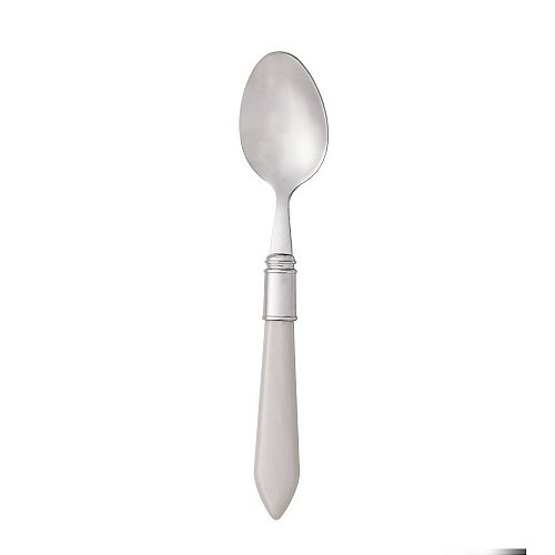 Jogo 6 Colheres P/ Chá Aço Inox e Cabo Plástico Bambu Natural 16cm