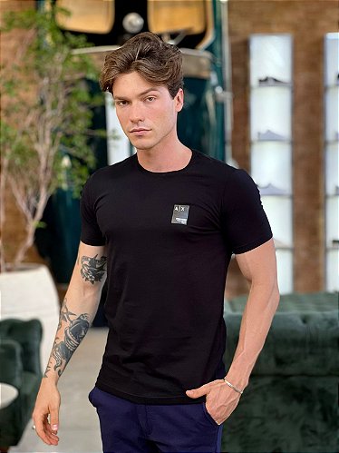 Camiseta Armani Exchange Fit Preta - Mod Store