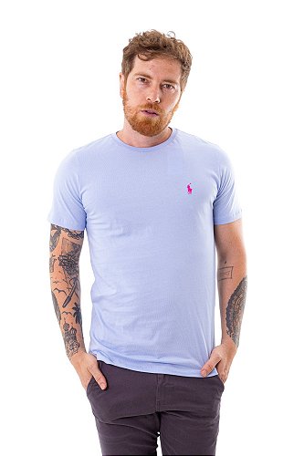 Camiseta RL Custom Fit Algodão Cinza Tradicional - New Man Store