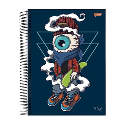 Caderno com Espiral Grande Masculino Jandaia