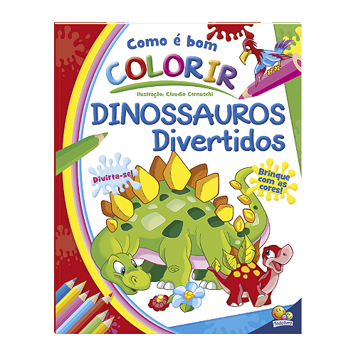 Livro Megakit Para Colorir Fantásticos Dinossauro Todolivro - Shopel  Papelaria