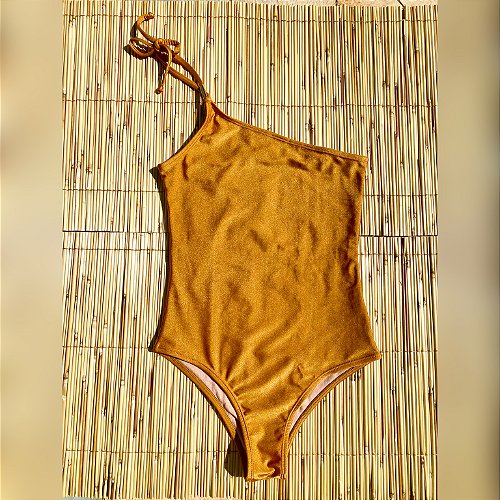 Groove Icon Swim Crop, Marigold - Albion