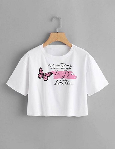 T-SHIRTS POLIÉSTER BRANCO CORAÇÃO BALÃO WOVE YOU TE ADOREI - Pantera T-shirt