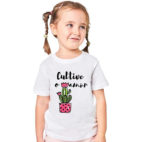 CAMISETA INFANTIL BRANCO QUE O AMOR PREVALEÇA - Pantera T-shirt