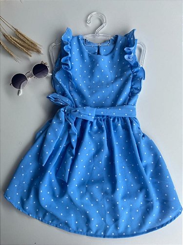 Vestido Infantil Menina com Babado Favoritos ALK 19031 4 a 10 anos