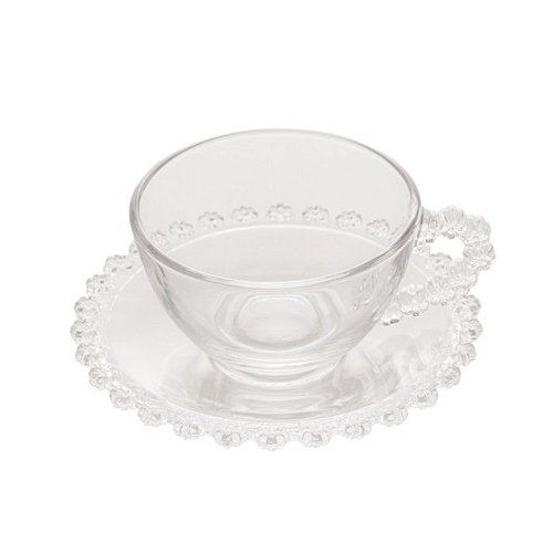 Jogo 4 Xícaras para Café com Pires Cristal Daisy Transparente 80 ml Wolff -  Casa Goianita