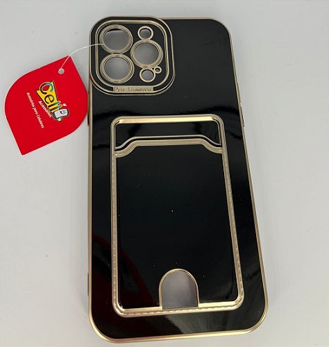 CAPA IPHONE 13 PRO MAX - ESTILO LOUIS VUITTON COM PORTA CARTÃO