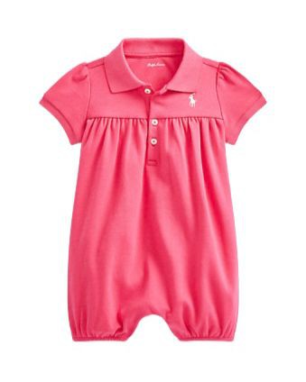 Romper Ralph Lauren Listras Azul e Branco - Baby Buys Brasil