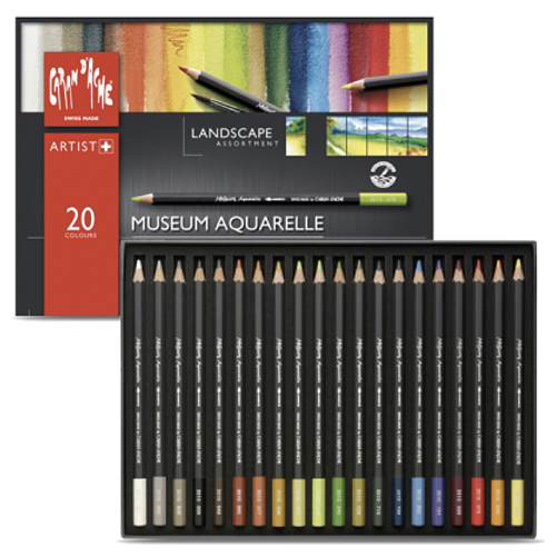 Estojo Metálico Museum Artist Caran d'Ache - 18 Cores + Lapiseira