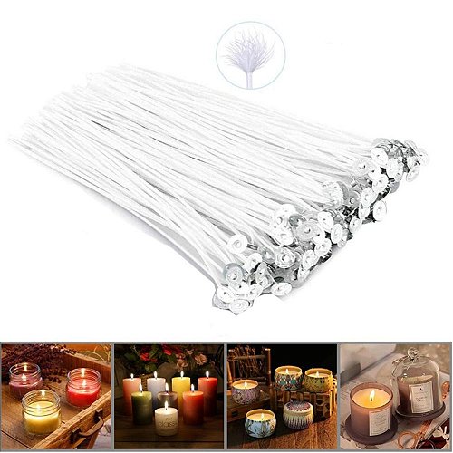 Pavios 10cm Para Velas De Parafina Votiva 3 Dias 10 Unid