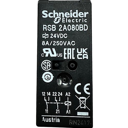 4x Steckrelais SCHRACK RN 301024 Plug-In Relay 24V DC 3W 5A