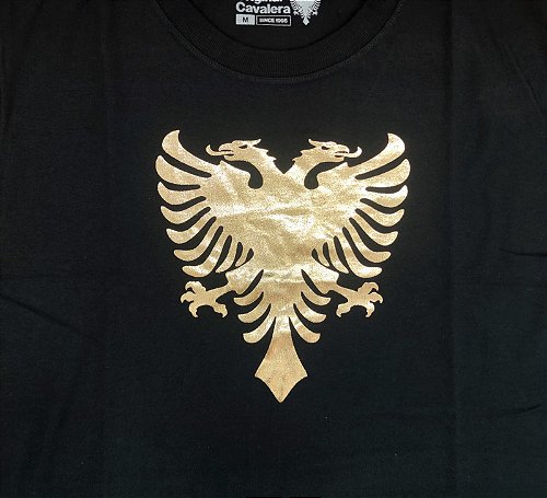 Camiseta Cavalera Estampada Águia Masculina - Preto