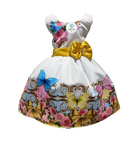 Vestido Temático Moana Bebê E 2-3 anos - PopKids Store Moda Infantil