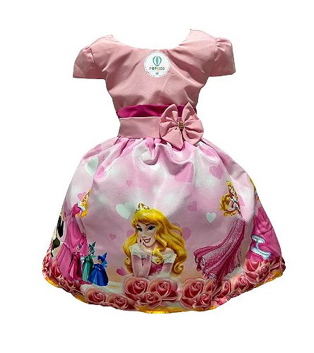 Body Temático Bela Adormecida Princesa Aurora 6-11 meses - PopKids Store  Moda Infantil
