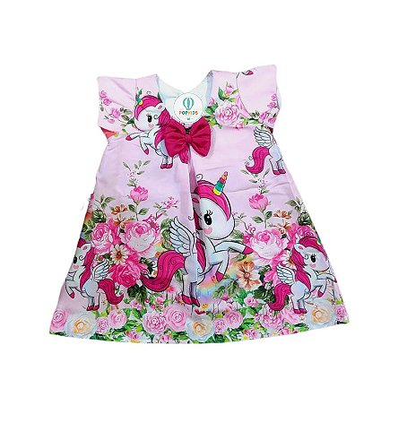 Vestido Trapézio Moana Bebê 2 Anos - PopKids Store Moda Infantil