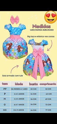 Vestido Temático Moana Bebê E 2-3 anos - PopKids Store Moda Infantil