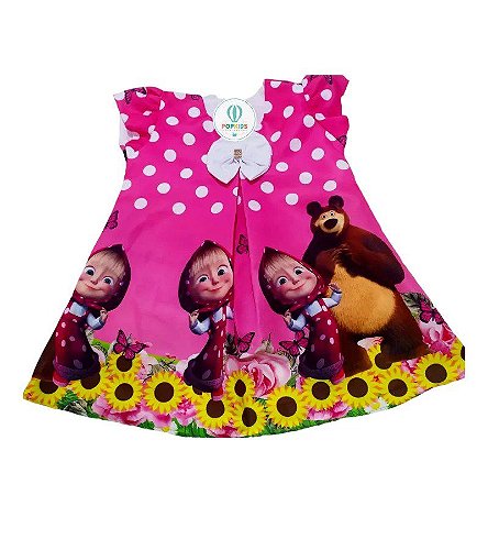 Vestido Trapézio Moana Bebê 2 Anos - PopKids Store Moda Infantil