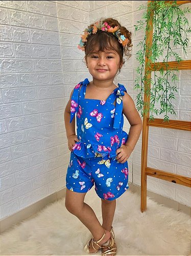 Jardineira Moana com Tule - Manu Baby Kids - Roupas para bebês