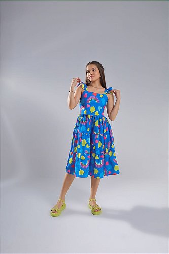 Vestido Temático Moana Bebê E 1 ano - PopKids Store Moda Infantil