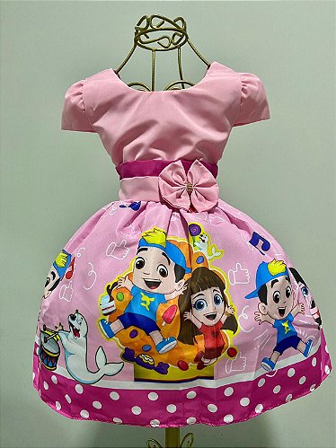 Vestido Temático Moana Bebê E 2-3 anos - PopKids Store Moda Infantil