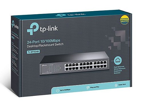 Switch de mesa de 16-Portas 10/100Mbps - JC Cabos