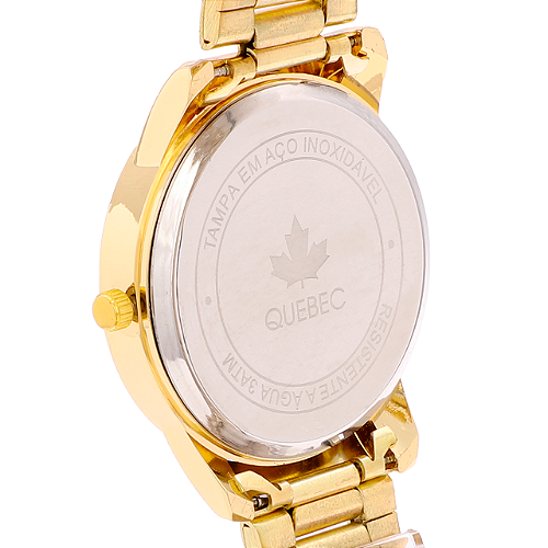 Relógio Feminino Quebec Rose e Branco 32mm QBF1014 - Quebec Relógios