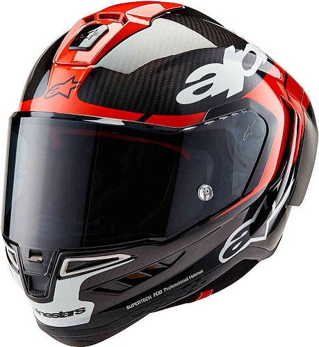 Alpinestars Supertech R10 Team Carbon - Preto/Vermelho/Branco