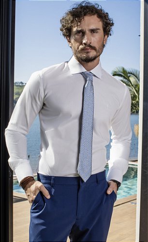 Camisa Super Slim Fit, Branco