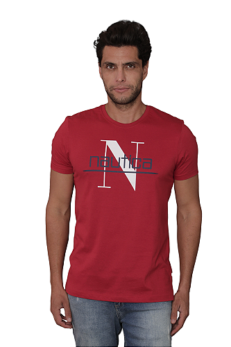 T-Shirt de Homem para Nautica KRUSKIS Sail Shadow Nautica Vermelho (XL)