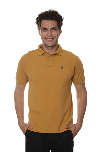 Camisa Polo Ralph Lauren Brasil Amarela - Compre Agora