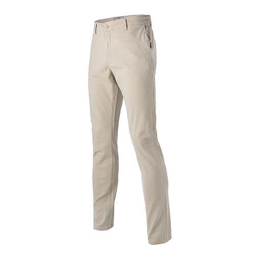 Calça Sarja Masculina Peoples 582 Cor Caqui Sea Street