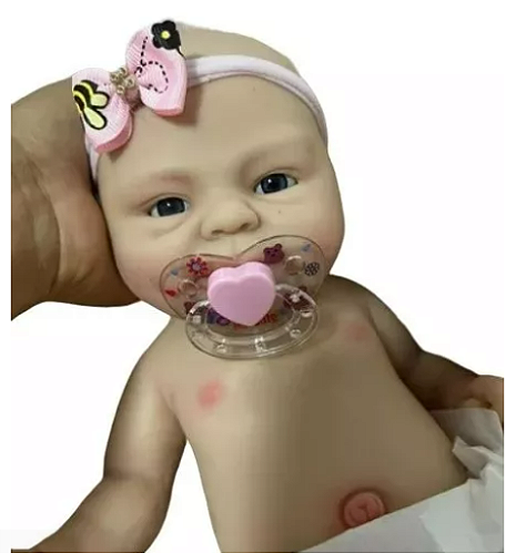 BEBÊ REBORN SILICONE SÓLIDO