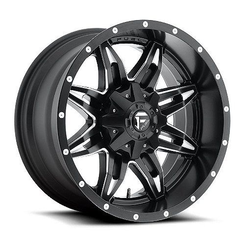 Roda Fuel Lethal D567 15x10 6x139.7 -43mm Preto Fresado - 4x4